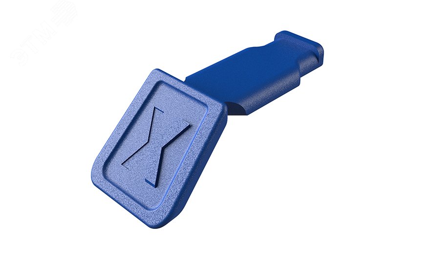 Клипса цветная, синяя, 10 шт, для маркировки инструмента KNIPEX, ColorCode Clip