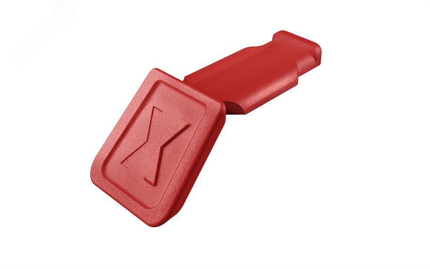 Клипса цветная, красная, 10 шт, для маркировки инструмента KNIPEX, ColorCode Clip