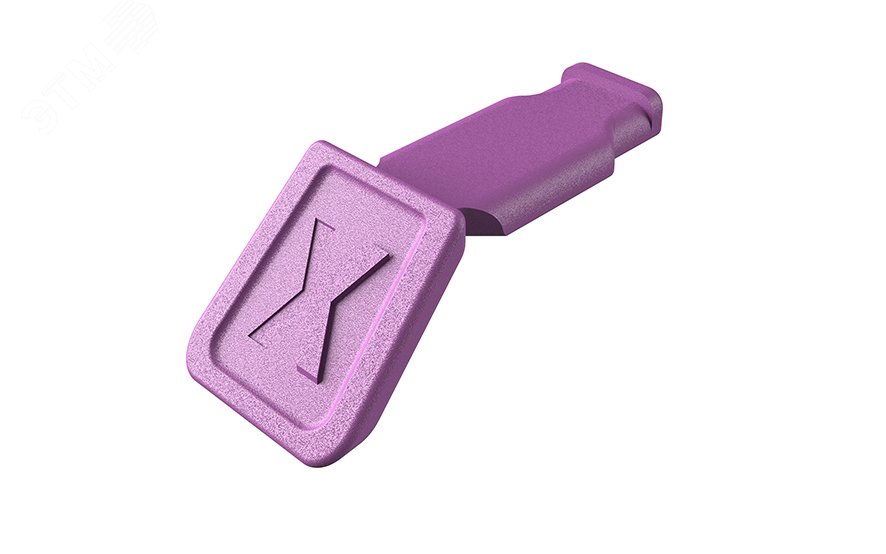 Клипса цветная, фиолетовая, 10 шт, для маркировки инструмента KNIPEX, ColorCode Clip