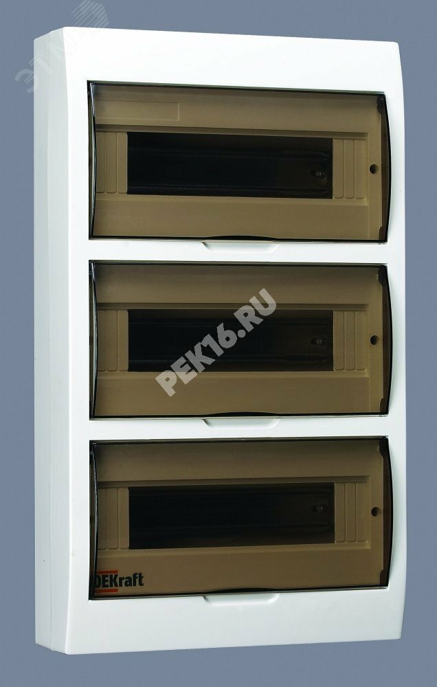 Купить Щит распределительный навесной ЩРн-36 IP41 пластиковый прозрачная дверь в Казани Щит распределительный навесной ЩРн-36 IP41 пластиковый прозрачная дверь