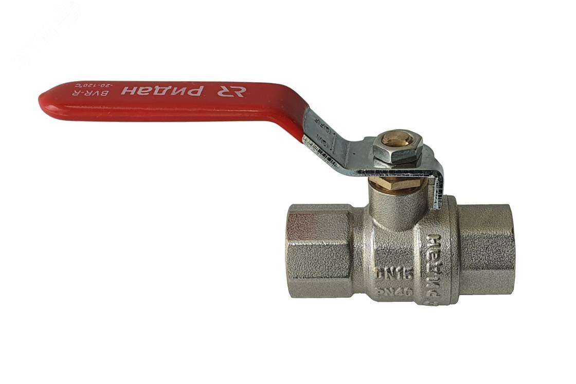 Кран шаровой BVR-R PN40 DN 40 с внутренней резьбой Т от -20С +120 град. материал корпуса латунь