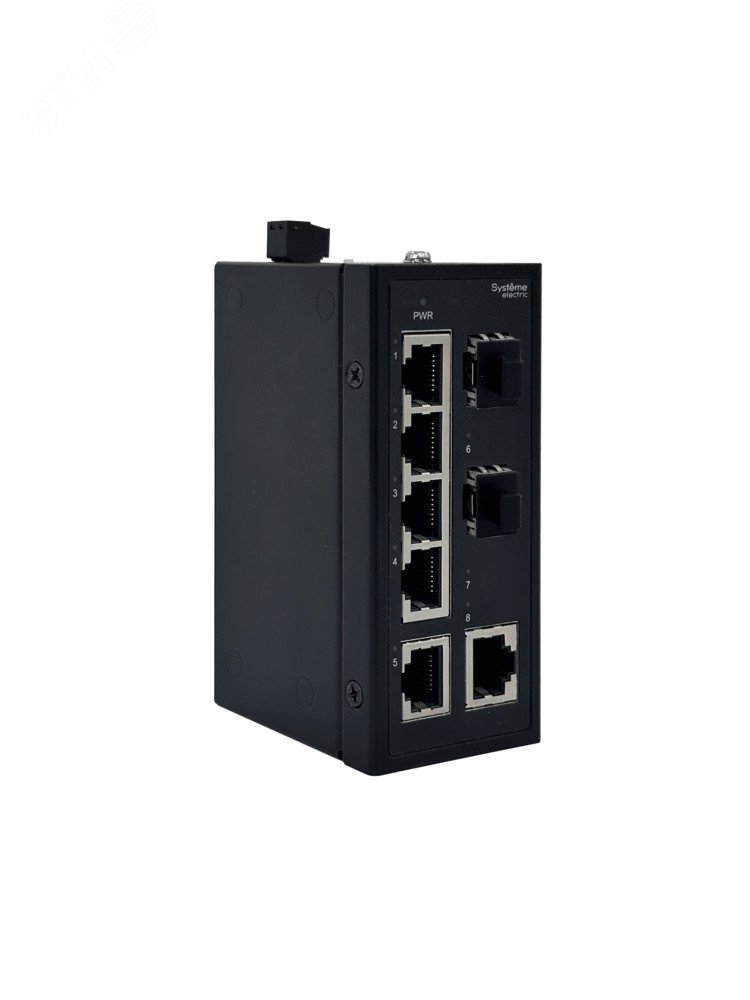 Коммутатор промышленный неуправляемый Ethernet, 6×10/100BaseT, 2x100BaseX SFP