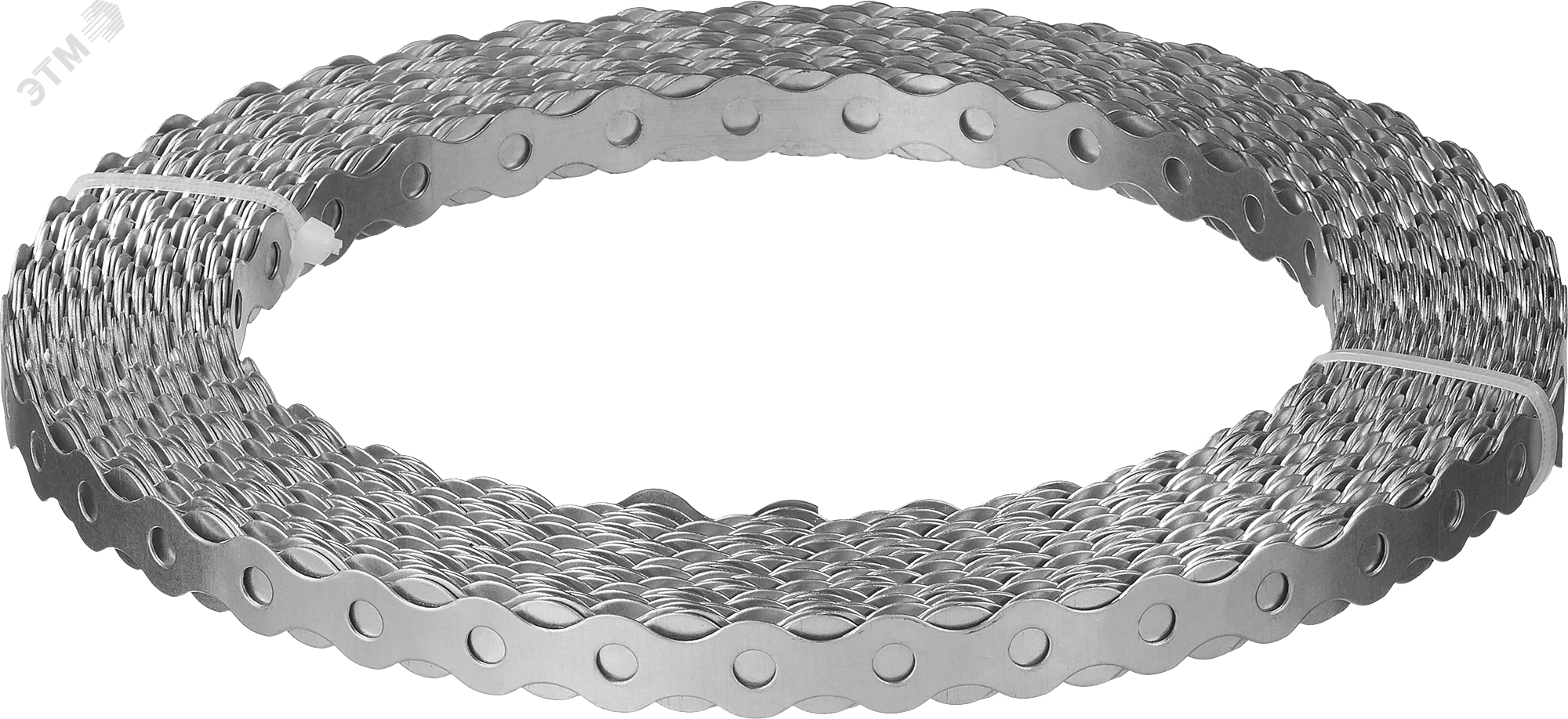 Волна перфорированная 17х0.5 мм, 25 м, вентиляционная лента, цинк