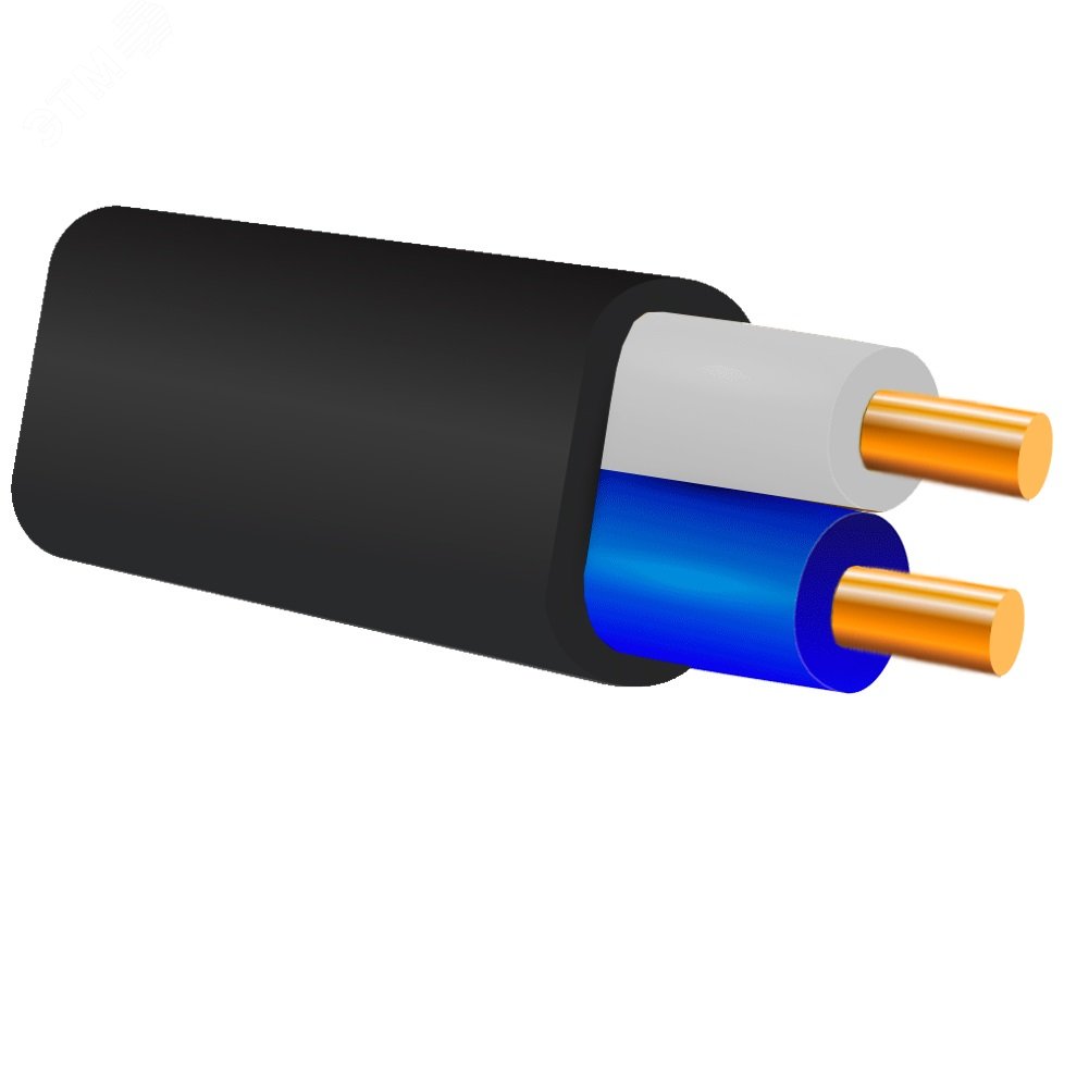 Кабель силовой ВВГ-Пнг(А)-LS 2х1.5ок (N) — 0.66 ТРТС