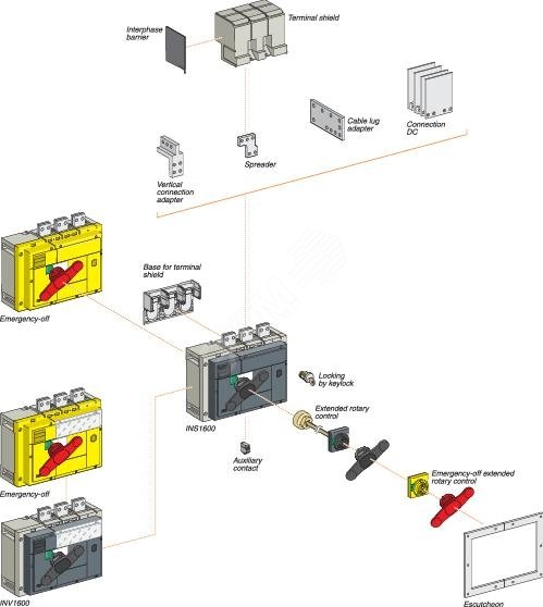 Рукоятка черная для INS/INV800-1600