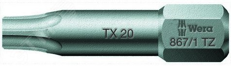 Бита торсионная 867/1 TZ TORX вязкая твердость хвостовик 1/4 C 6.3 TX 5 x 25 мм