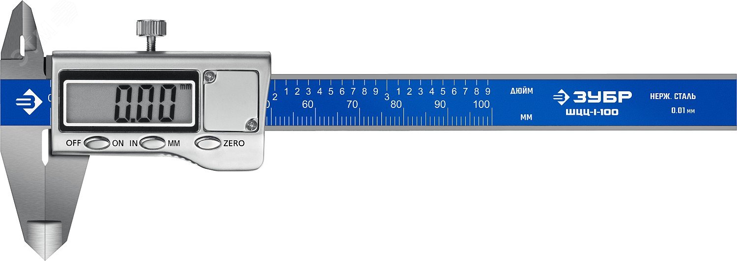 Штангенциркуль, нерж сталь, 100мм ШЦЦ-I-100-0,01 электронный