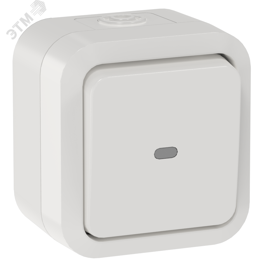 TORS Переключатель одноклавишный с индикацией 10А IP55 TS302 белый IEK