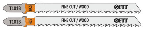 Полотна по дереву, HCS, шлифованные под свободным углом зубья, 100/74/2,5 мм (T101B), 2шт.