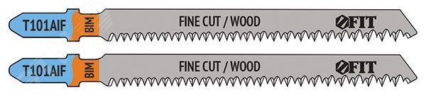 Полотна по дереву, Bimetal, остроконечные зубья, 100/77/1,8 мм, T101AIF, 2 шт.
