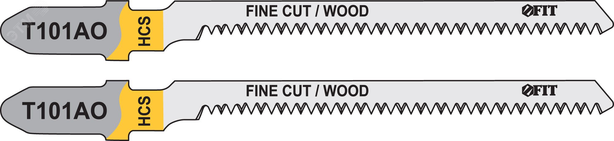 Полотна по дереву, HCS, остроконечные зубья, 82/56/1.4 мм (Т101AO),2 шт