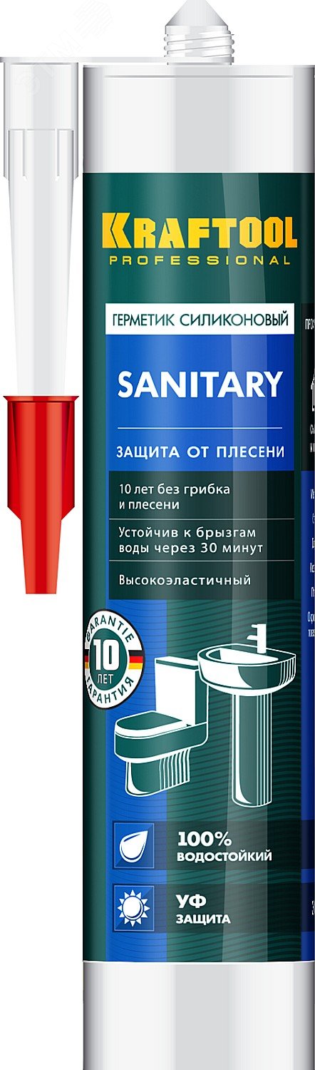 Герметик санитарный силиконовый Sanitary 300 мл прозрачный