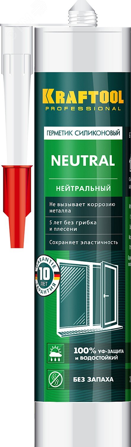 Герметик нейтральный силиконовый Neutral 300 мл белый