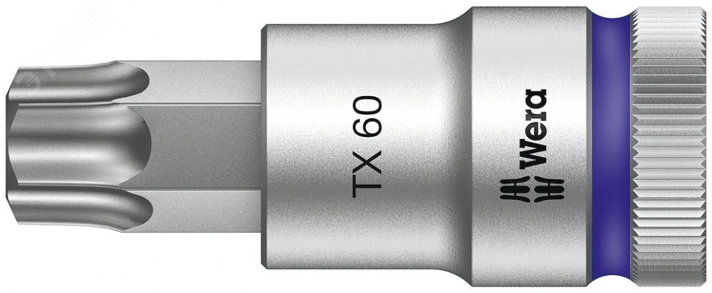 Головка торцевая со вставкой 8767 C HF TORX Zyklop DR 1/2 с фиксацией крепежа TX 60 x 60 мм