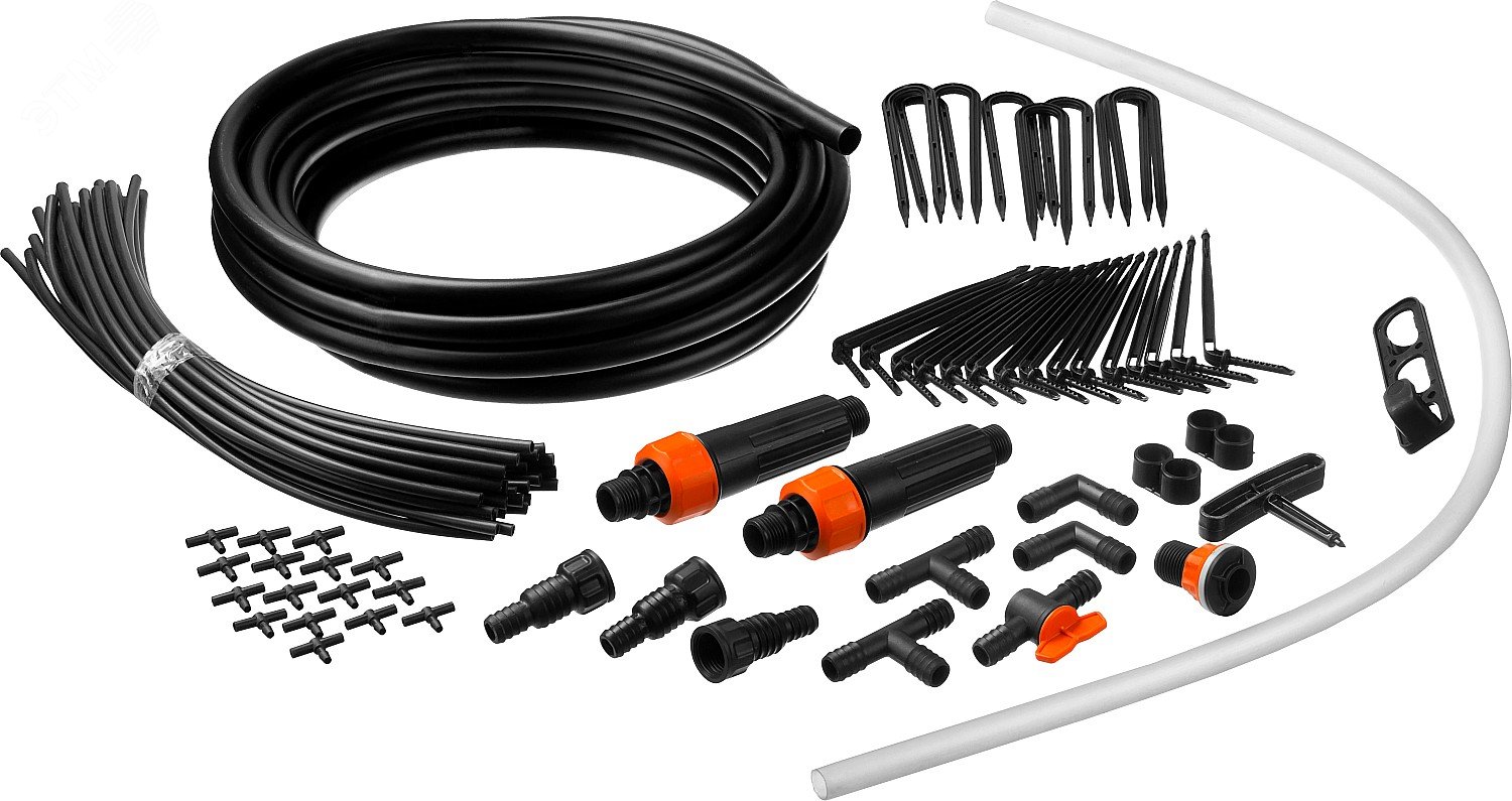 Система капельного полива от емкости, на 30 растений