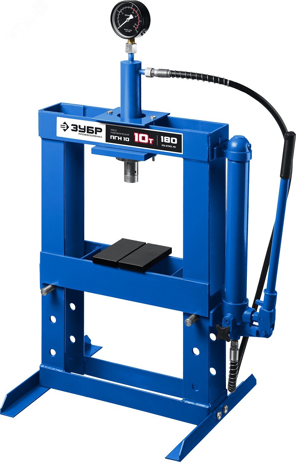 Пресс гидравлический с гидронасосом и манометром ПГН-10 10т, Профессионал