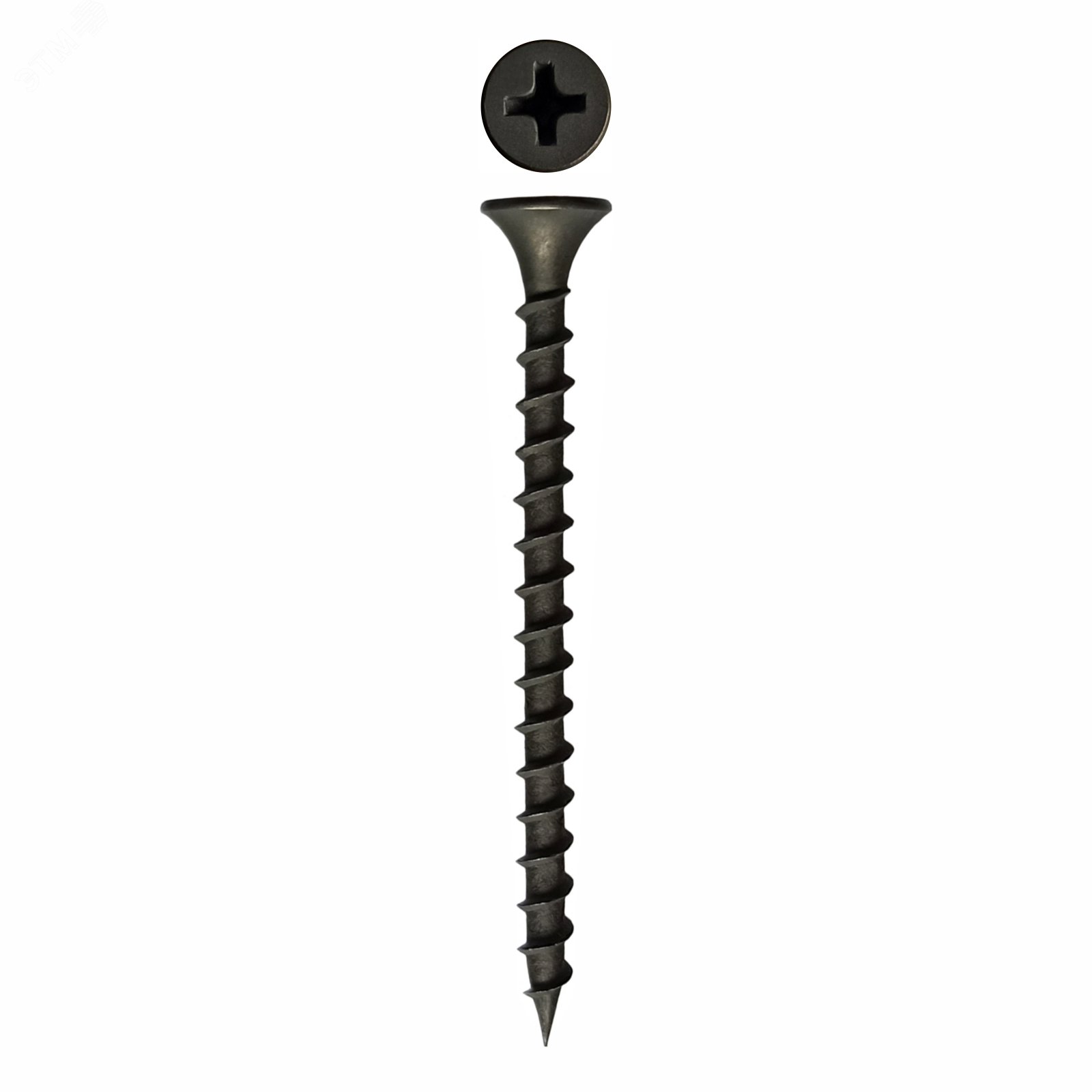 Саморез ГКД 3,5х55 (8х500 шт) фосфатир. (короб) Rizzel