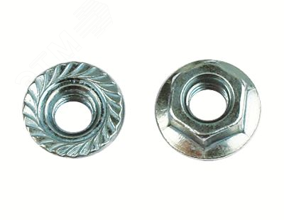 Купить Гайка М6 с насечкой препятствующей откручиванию inox в Казани Гайка М6 с насечкой препятствующей откручиванию inox