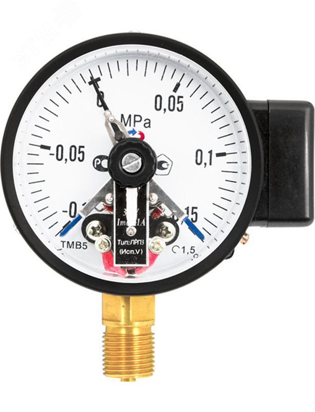 манометр общетехнический с электроконтактной приставкой тип i радиальный тм-510р.01 0..0,6mpa g1/2′ кл.1.5