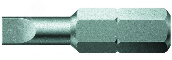 Бита шлицевая 800/1 Z SL вязкая твердость хвостовик 1/4 C 6.3 1.2 x 6.5 x 25 мм