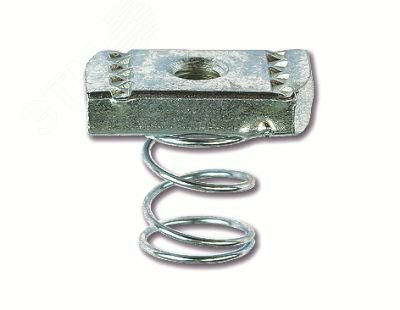 Купить Гайка М8х40 для подвешивания профиля (с пружиной) (50шт) в Казани Гайка М8х40 для подвешивания профиля (с пружиной) (50шт)