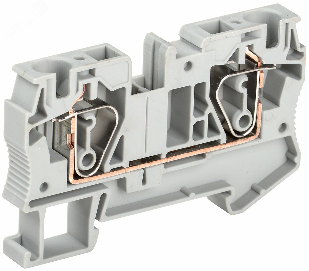 Купить Клемма пружинная КПИ 2в-6 57А серый в Казани Клемма пружинная КПИ 2в-6 57А серый