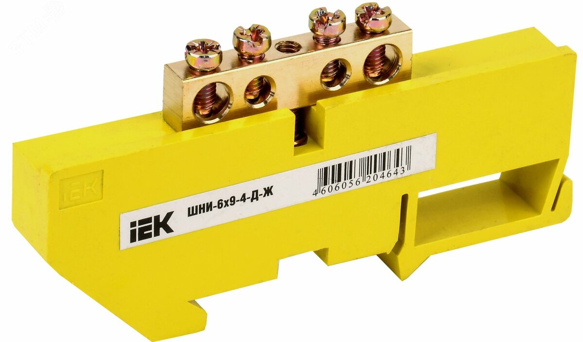 Купить Шина PE земля на DIN-изоляторах ШНИ-6х9-4-Д-Ж в Казани Шина PE земля на DIN-изоляторах ШНИ-6х9-4-Д-Ж