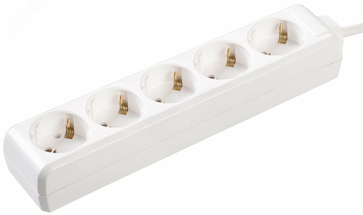 Купить Удлинитель бытовой 5 розеток шнур 5м с заземлением 16А в Казани Удлинитель бытовой 5 розеток шнур 5м с заземлением 16А