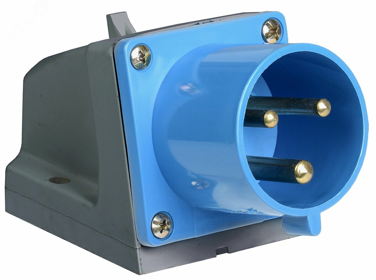 Купить Вилка кабельная 32А 2Р+E IР44 на поверхность 220В 523 в Казани Вилка кабельная 32А 2Р+E IР44 на поверхность 220В 523
