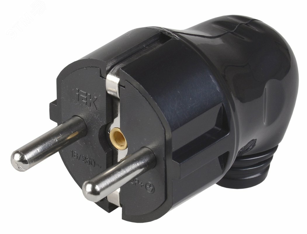 Купить Евровилка угловая черная 16А в Казани Евровилка угловая черная 16А