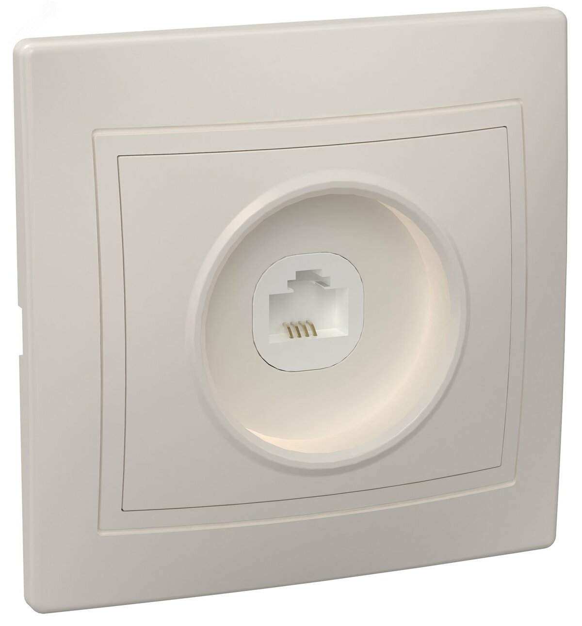 Купить КВАРТА Розетка телефонная бежевая в Казани КВАРТА Розетка телефонная бежевая