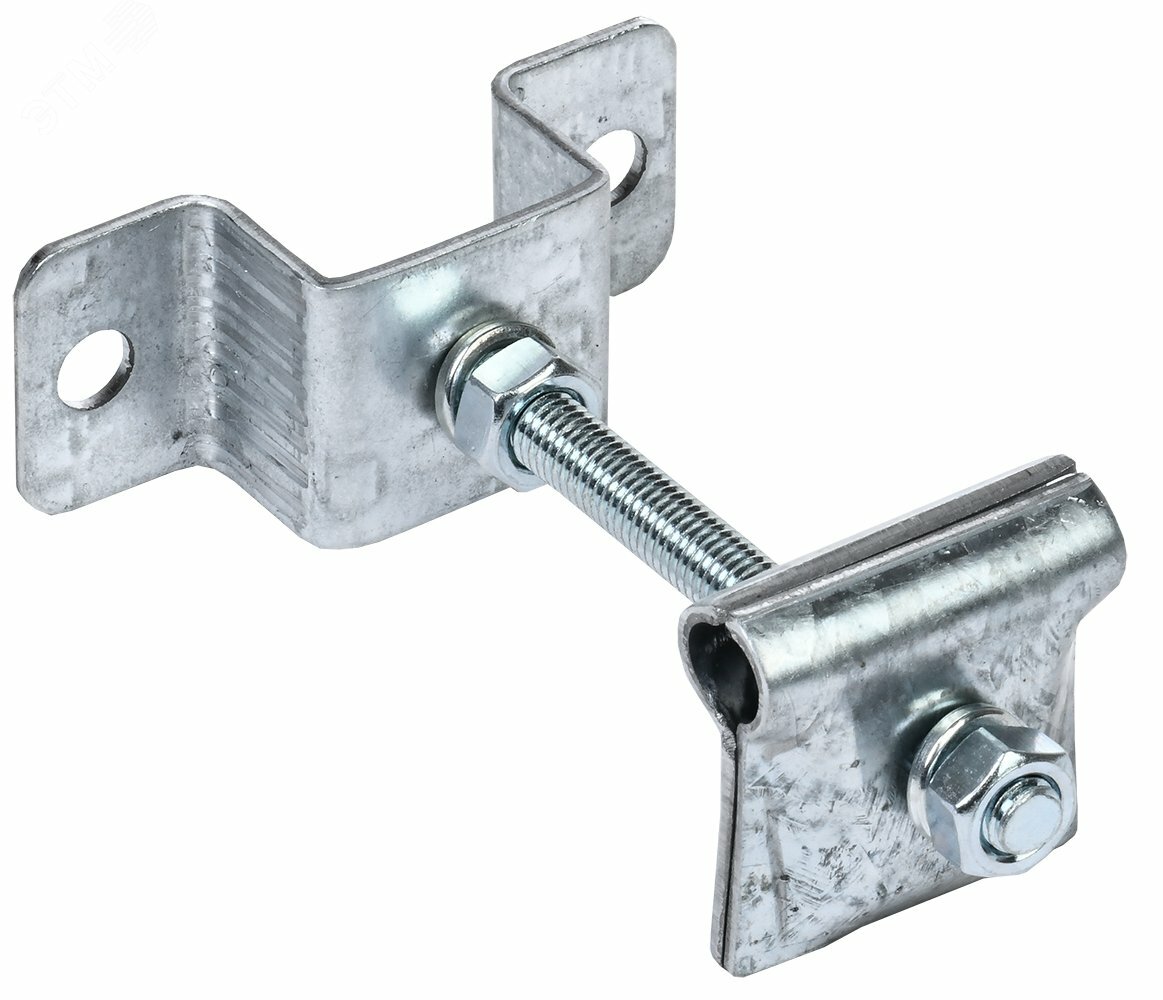 Купить Держатель-зажим соединительный круглого проводника 6-12мм опорный L=100мм оцинкованная сталь IEK в Казани Держатель-зажим соединительный круглого проводника 6-12мм опорный L=100мм оцинкованная сталь IEK