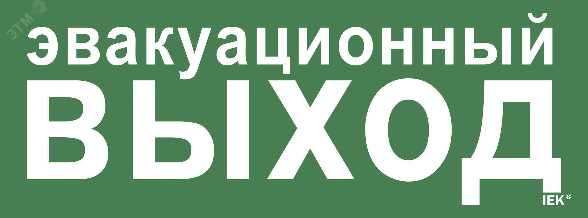 Этикетка самоклеящаяся 350х130мм Эвакуационный выход