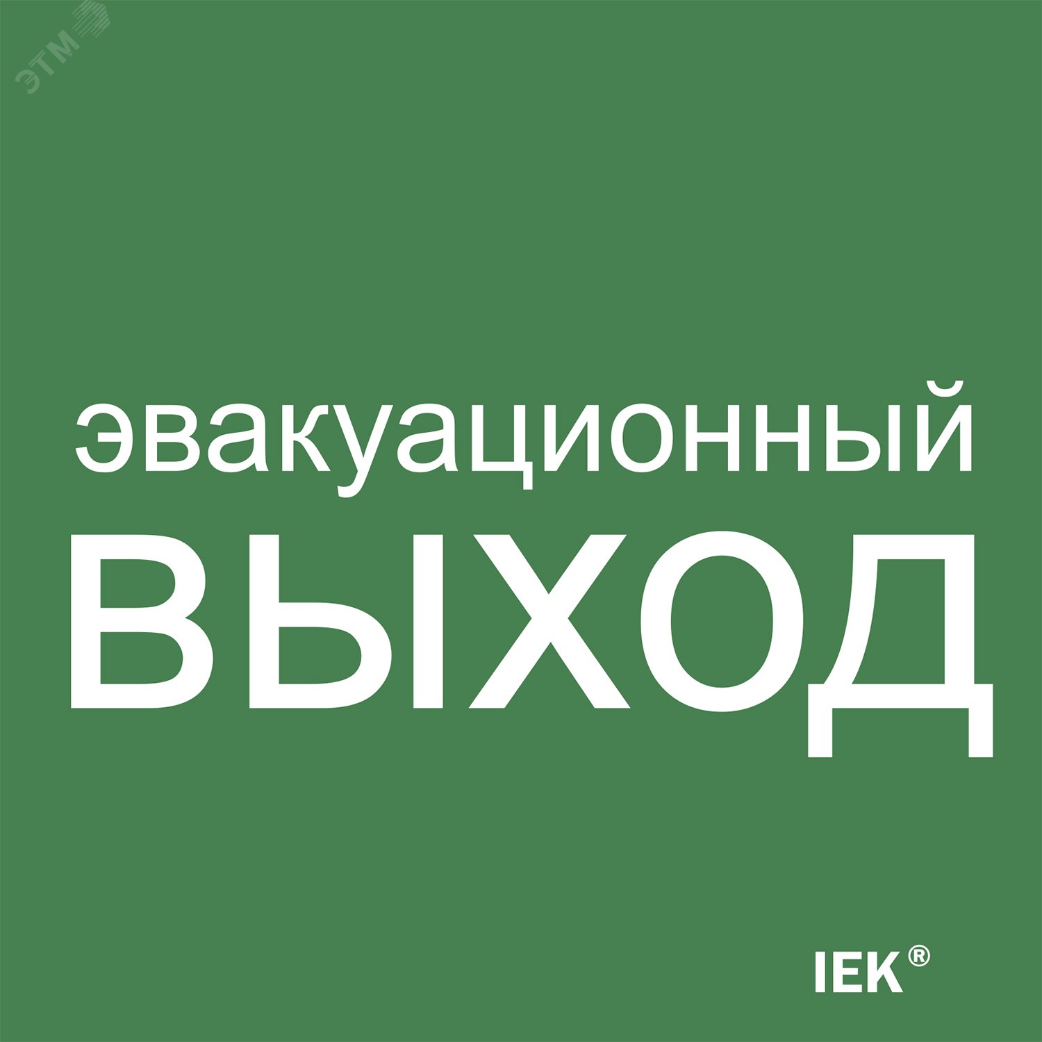 Этикетка самоклеящаяся 150х150мм Эвакуационный выход