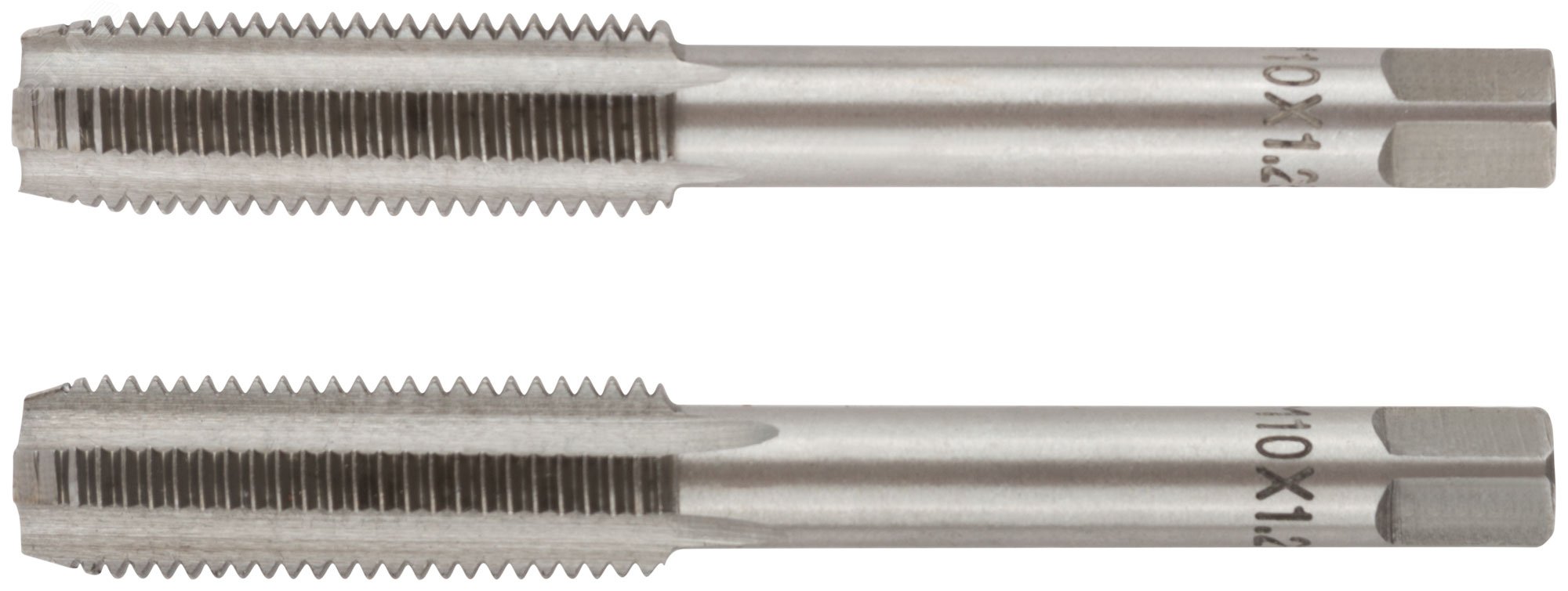 Метчики метрические, легированная сталь, набор 2 шт М10х1.25 мм