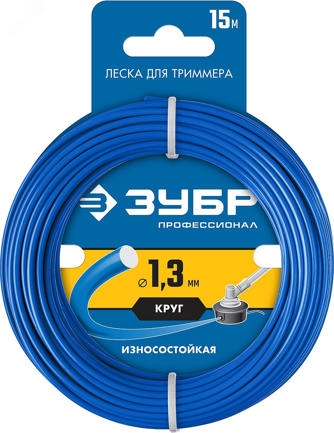 Леска для триммера КРУГ 1.3 мм 15 м Профессионал