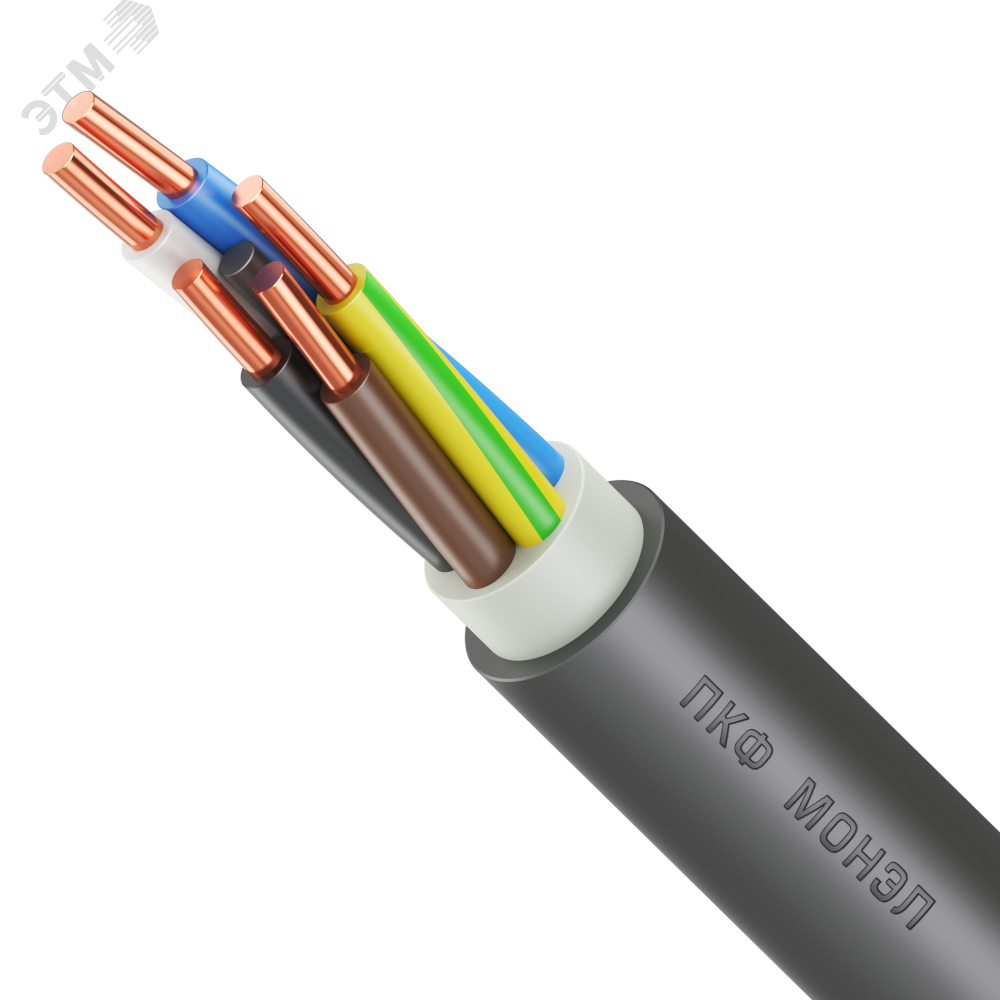 Кабель силовой ВВГнг(А)-LSLTx  5х1.5ок(N.PE)-0.660  100м ТРТС
