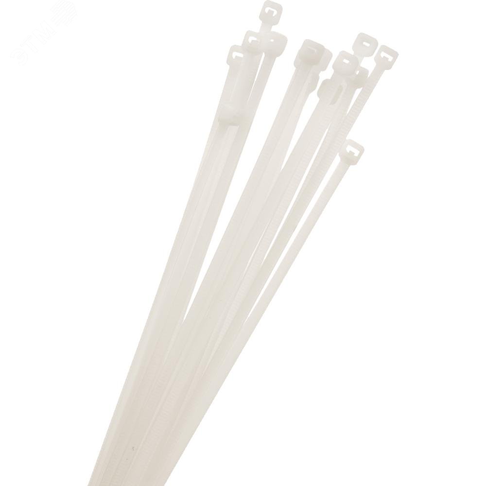 Стяжка кабельная (Хомут) 3,6×200-100WH PA6.6 белая (100 шт/уп) Jazzway