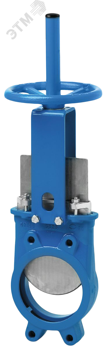 Затвор шиберный (нож) EX-01-500-HW-E DN 500 PN 4 м/ф EPDM штурвал