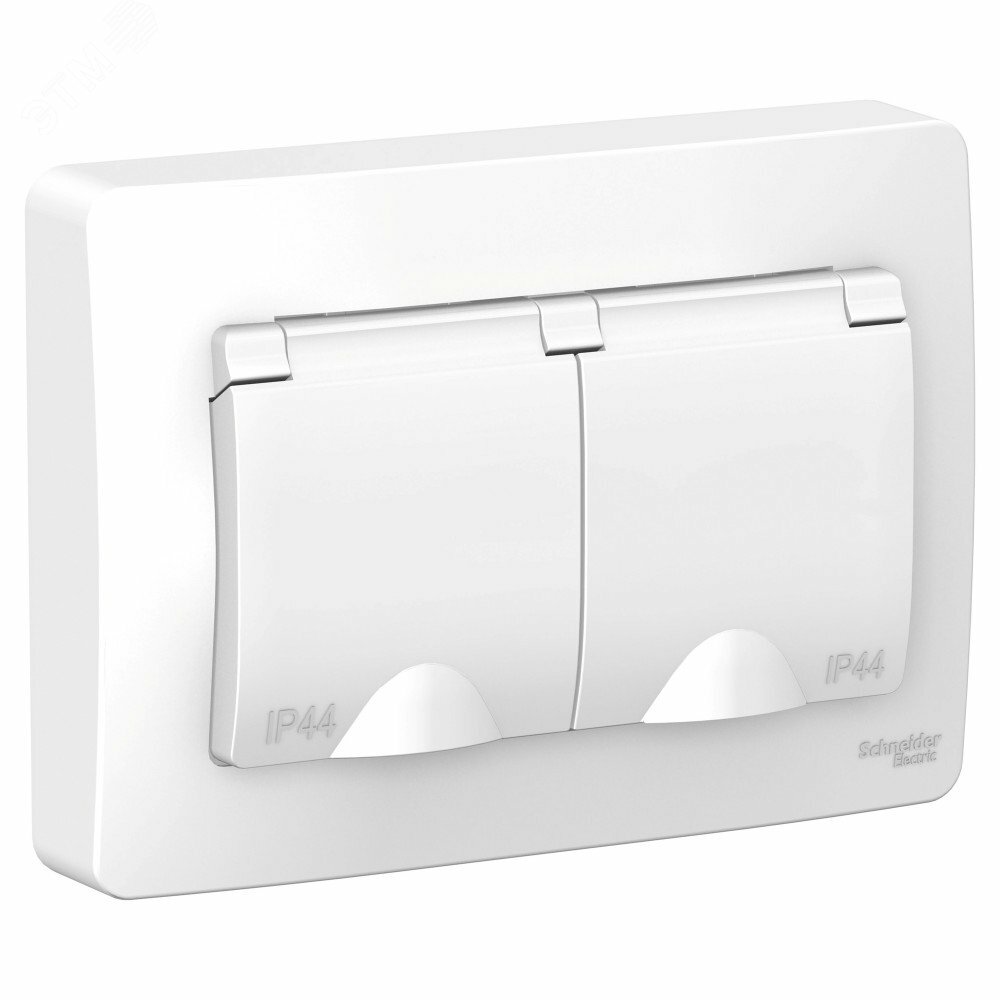 Купить BLANCA скрытой установки ip 44 розетка двойная с заземл. со шторк., 16А, 250В, белый в Казани BLANCA скрытой установки ip 44 розетка двойная с заземл. со шторк., 16А, 250В, белый