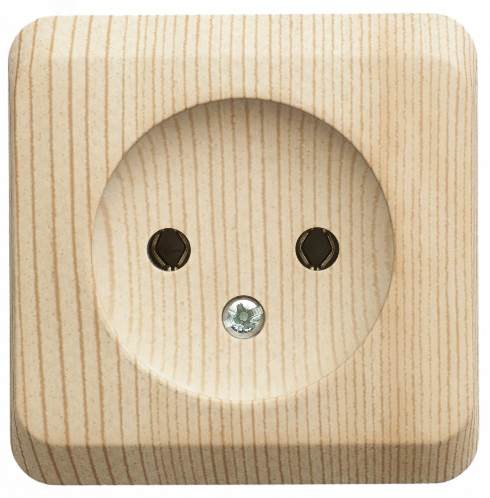 Купить ЭТЮД Розетка наружная без заземления без шторок сосна в Казани ЭТЮД Розетка наружная без заземления без шторок сосна