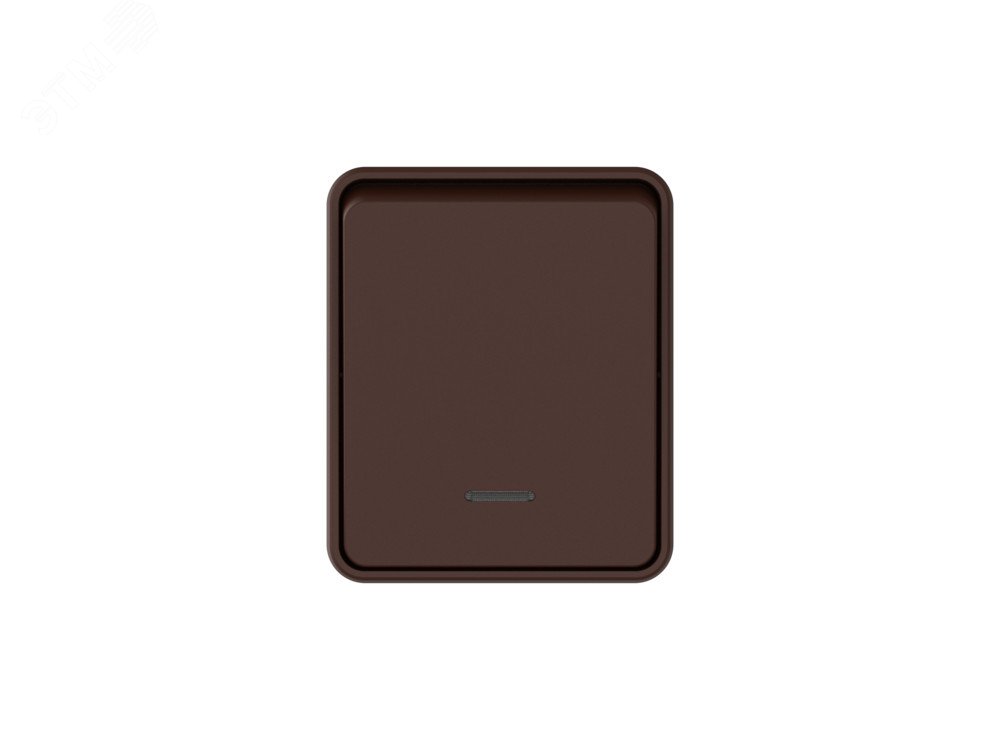 AtlasDesign PROFI IP54 О/У 1-клавишный ВЫКЛЮЧАТЕЛЬ с подсветкой 10 АХ, КОРИЧНЕВЫЙ