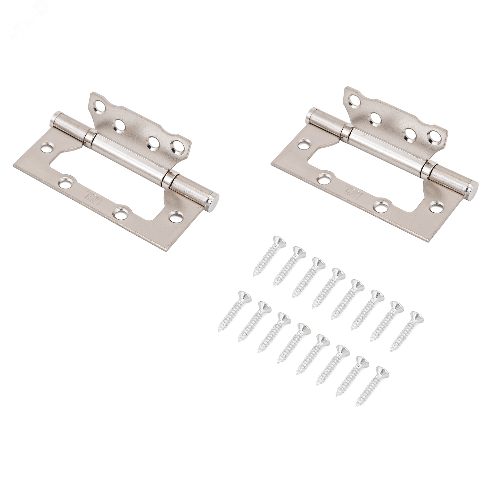 Петля дверная накладная без врезки 2шт, MCL 4х3х2мм SN никель матовый