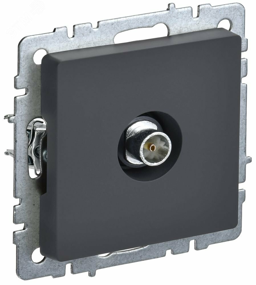 Купить BRITE Розетка TV оконечная РТВ11-0-БрГ графит в Казани BRITE Розетка TV оконечная РТВ11-0-БрГ графит