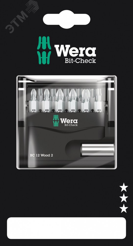 Набор бит с битодержателем Bit-Check 12 Wood 2 SB для работ по дереву 12 предметов с держателем-еврослот для подвеса комплектация: 1x 899/4/1 Универсальный держатель 1/4 x 50 мм 1x 851/1 Z Насадки PH 2 x 25 мм 4x 855/1 Z Насадки: PZ 1×25 2x PZ 2×25 PZ 3×25 6x 867/1 TORX Насадки: TX 10×25 TX 15×25 TX 20×25 TX 25×25 TX 30×25 TX 40×25