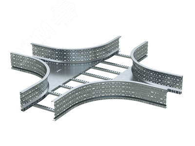 Купить Ответвитель Х-образный лестничный 200х700 цинк-ламельный в Казани Ответвитель Х-образный лестничный 200х700 цинк-ламельный