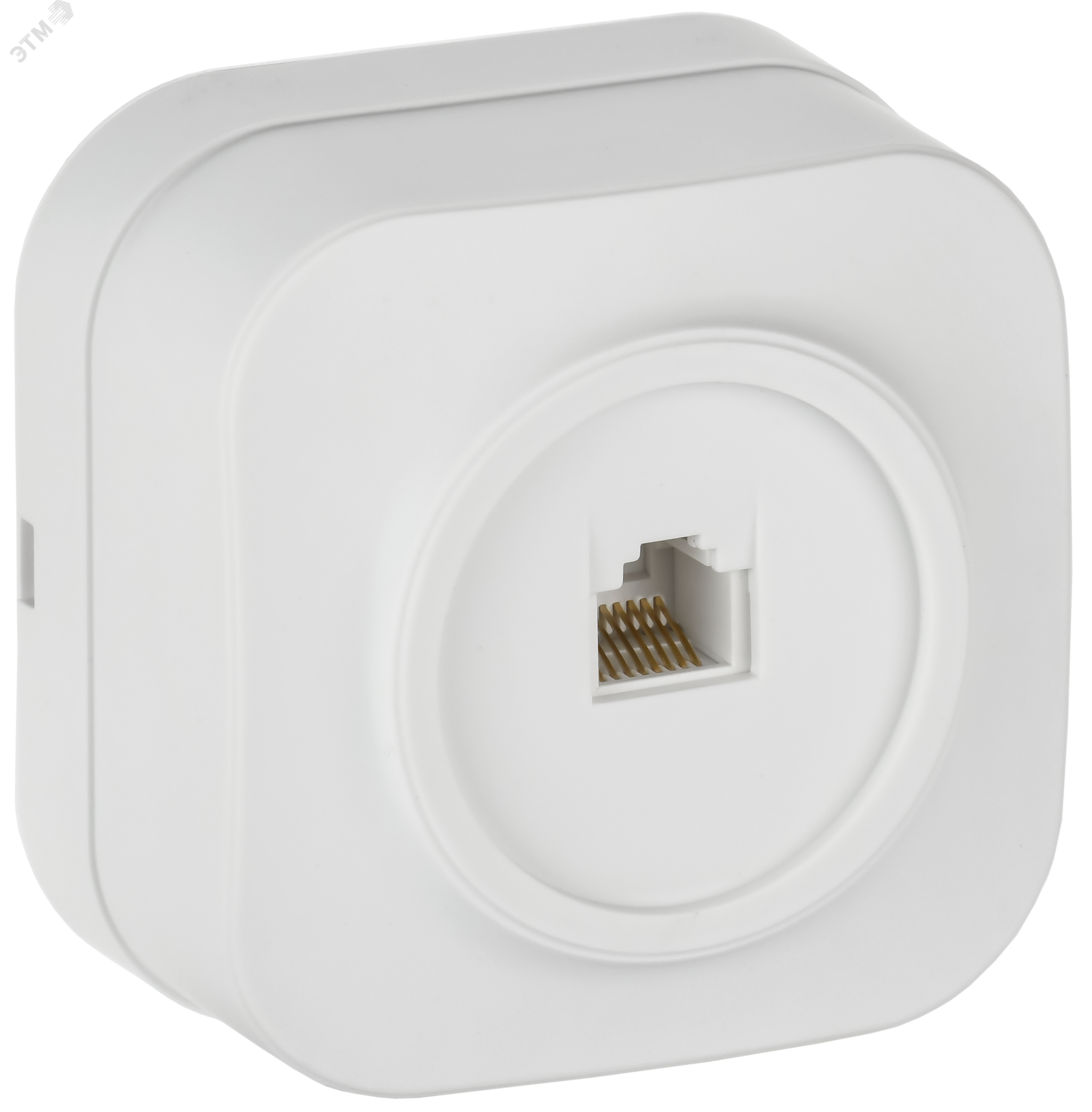 GLORY Розетка для открытой установки компьютерная RJ45 кат.5E РК10-ХБм белый матовый IEK