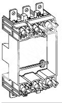 Комплект цоколя 100-250А 3п выключатель 60мм