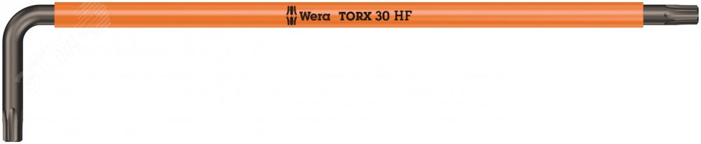 Ключ Г-образный 967 SXL HF TORX Multicolour с функцией фиксации крепежа удлиненный TX 30 x 195 мм