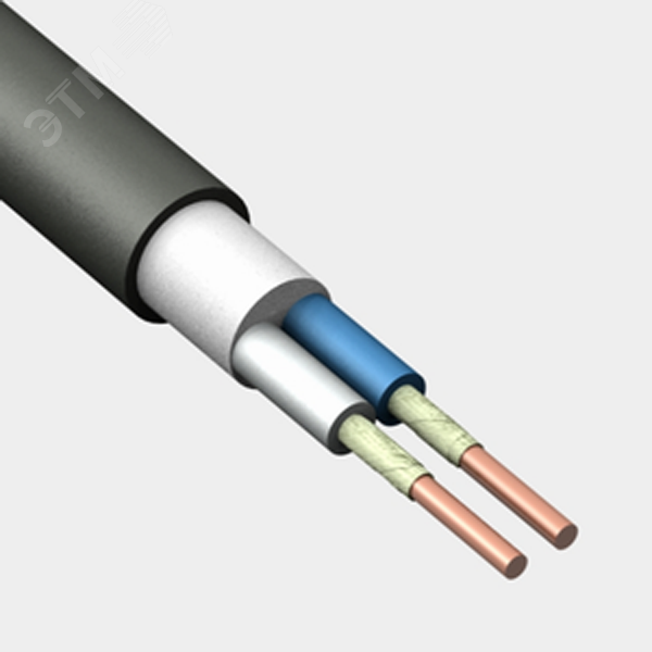 Кабель силовой ВВГнг(А)-FRLSLTx 2х1.5 (N)-1 однопроволочный